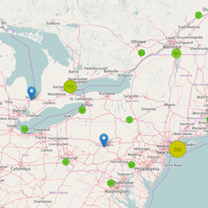 Toroid: Tor Node Map